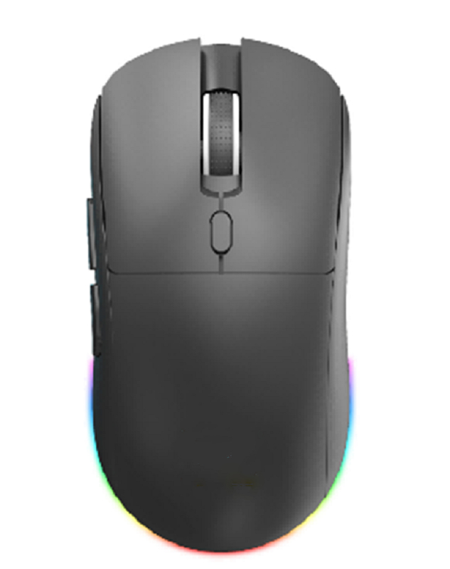 デュアルモード2.4G+Bluetooth 6ボタンレーザーマウス 800-1600DPI 500mAhバッテリー 事務員およびゲーマー向け