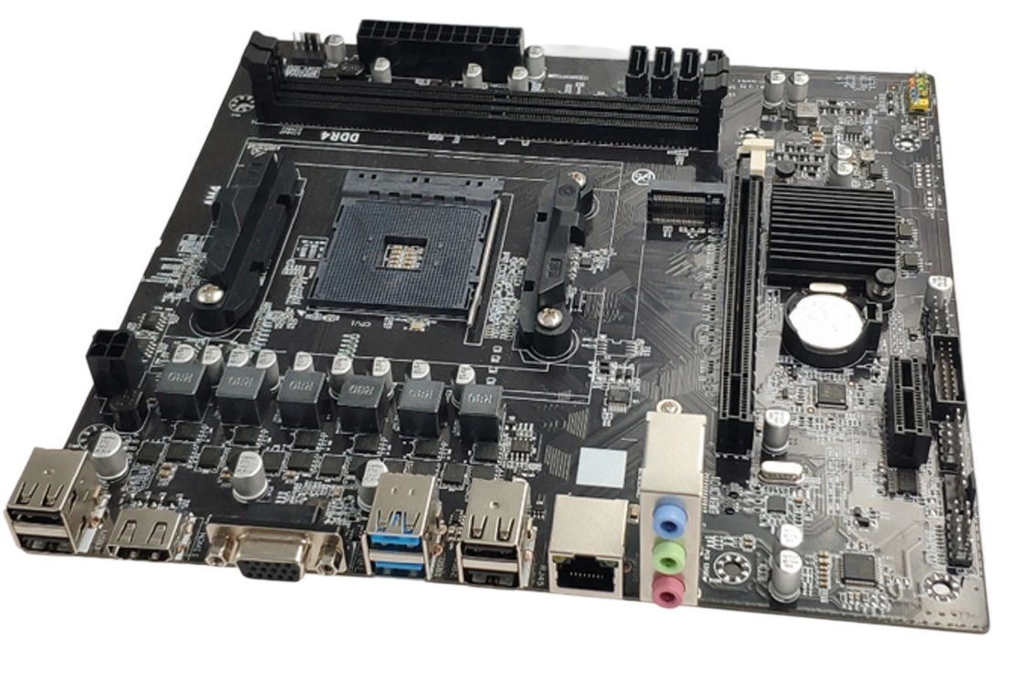 M-ATX AM4 マザーボード Ryzen3/5CPU デュアルDDR4スロット 4*SATA3.0ポート VGA+HDMIディスプレイ出力 3*3.5mmオーディオジャック