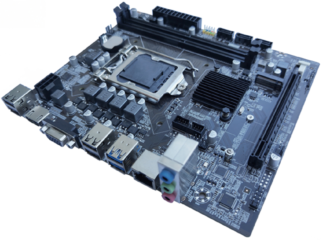 ETEK H110チップセット Micro-ATXマザーボード 第6～9世代CPU対応 デュアルチャネルDDR4 VGA+HDMI出力 3*SATAポート + 1*M.2スロット