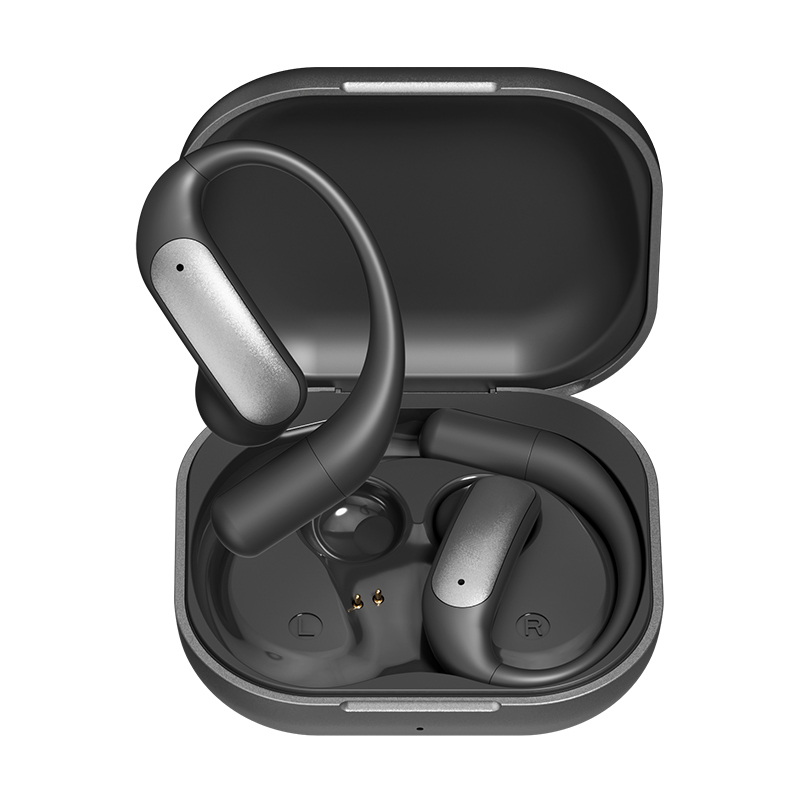 ETEK AI 翻訳 OWS イヤホン Bluetooth 5.4 40mAh イヤホンバッテリー 500mAh 充電ケース (保護付き)、F10 複合フィルム