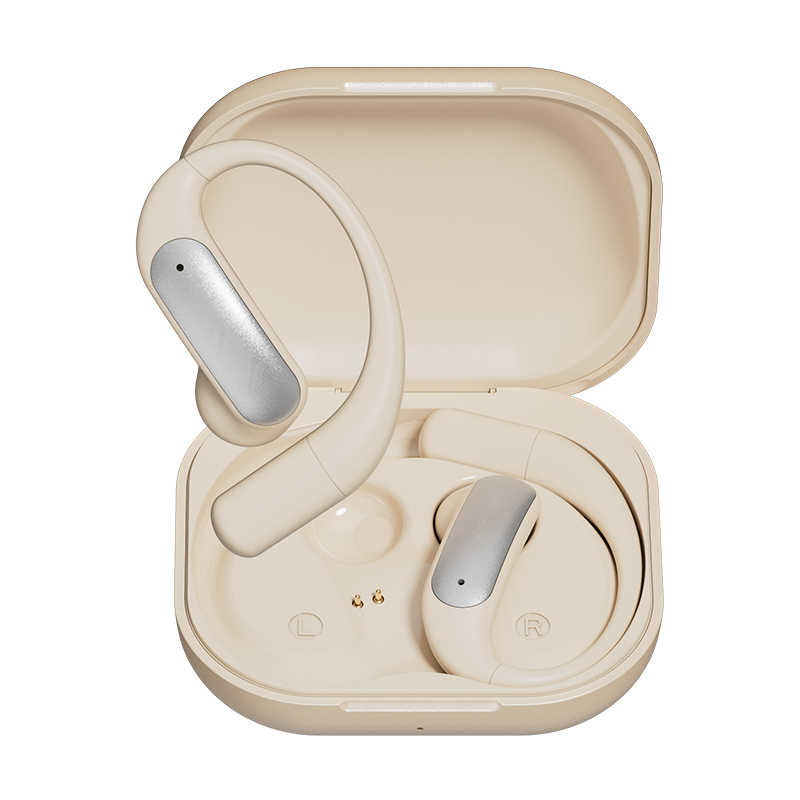ETEK AI 翻訳 OWS イヤホン Bluetooth 5.4 40mAh イヤホンバッテリー 500mAh 充電ケース (保護付き)、F10 複合フィルム