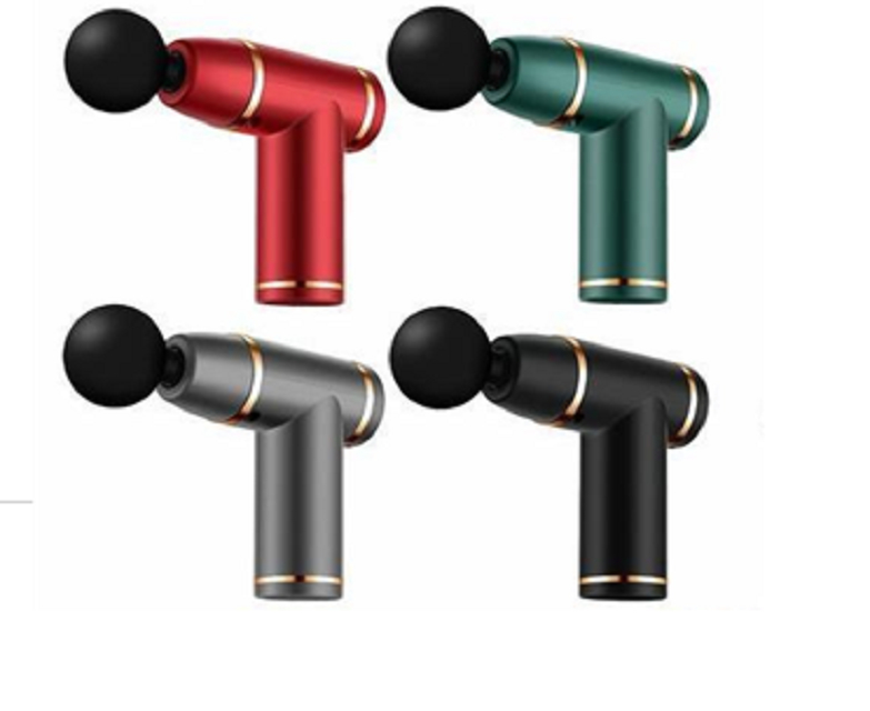 4-Head Rechargeable Massage Gun with 8 Modes and 1800-3200RPM for Deep Tissue Penetration