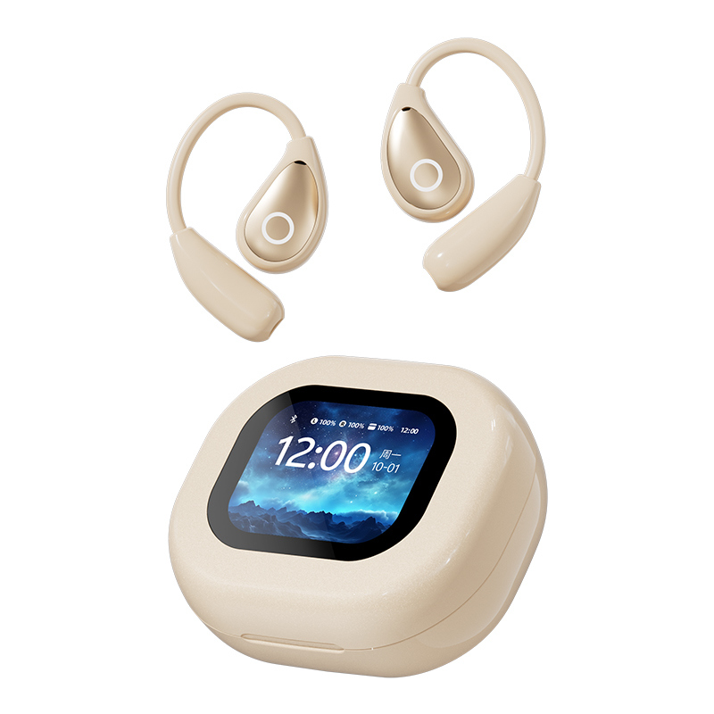 ETEK OWS Bluetoothイヤホン、BTバージョン5.4、14.2mmドライバー、5時間の再生時間、ブラック/コンプレクション、日常使いやギフトに最適。