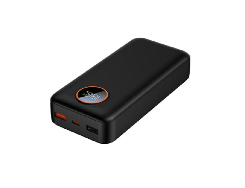 20000mAh PD 22.5W パワーバンク,ダブルグレードAポリマーセル,USB-C&USB-A出力,LEDインジケーター,黒/白,147*68*31mm