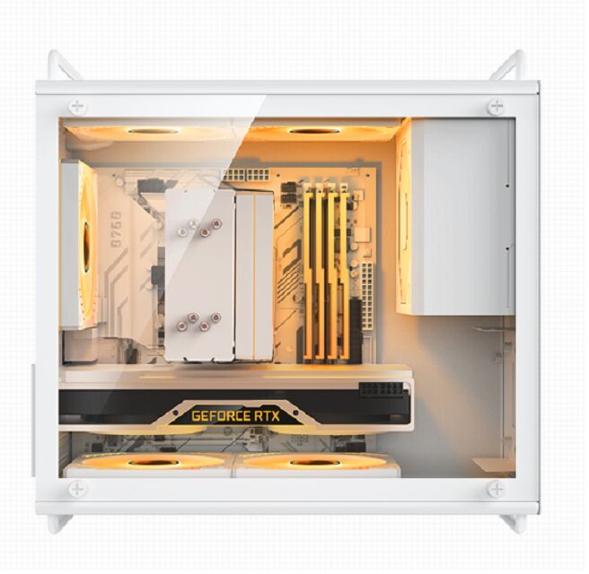 20L コンパクトゲームPCケース,M-ATX/ITX, 326mm GPU, 155mm CPU クーラー, 140mm PSU, 双面前面パネルオプション,磁気ダストフィルター