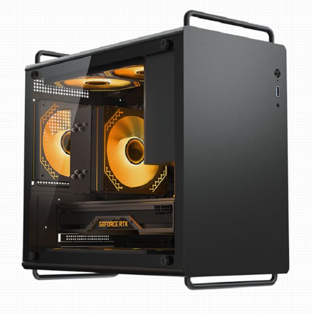 20L コンパクトゲームPCケース,M-ATX/ITX, 326mm GPU, 155mm CPU クーラー, 140mm PSU, 双面前面パネルオプション,磁気ダストフィルター