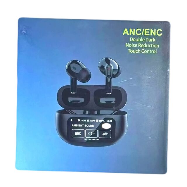 300mAh充電ケース付きTWSイヤホン、TWS ANC+ENCイヤホン、F10ドライバー、タッチコントロール、アンビエントモード、30+300mAh、Type-C、ブラック
