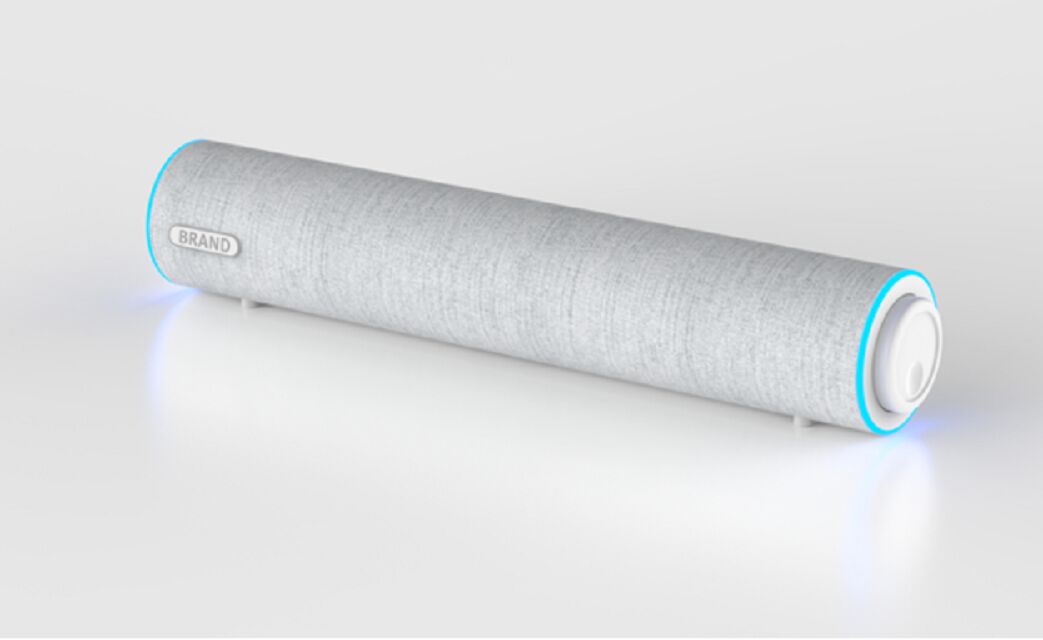 3W*2 デスクトップサウンドバー、デュアル2インチドライバー、35Hz-16kHz、>36dBセパレーション、USB電源 (DC 5V)、プラスチック+布仕上げ、1.3mケーブル