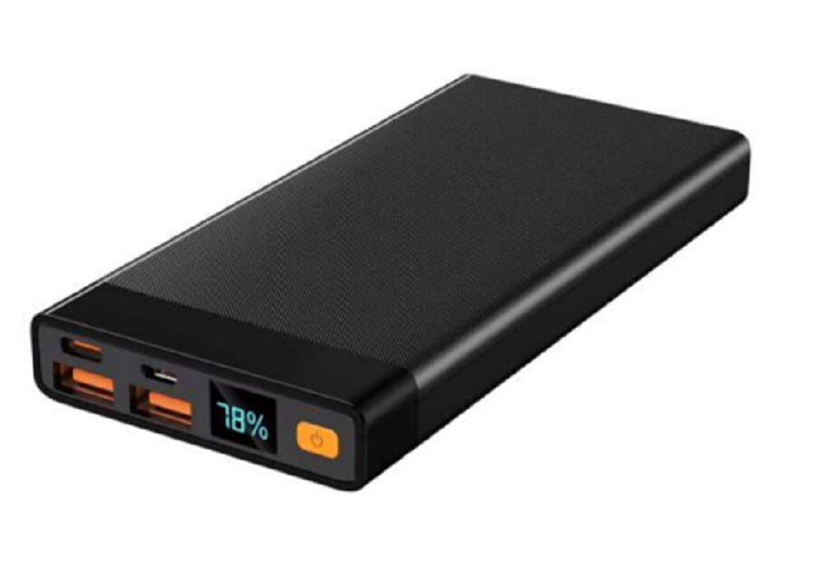 10000mAh スリム パワーバンクPD 22.5W Type-C&USB-A 黒/白