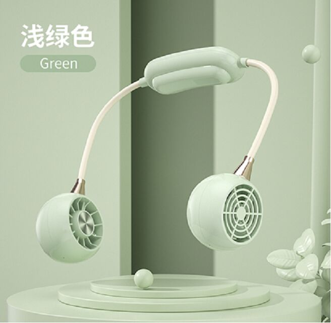 3速ネックファン,1200mAh,タイプC, 2H充電,グリーン/ピンク/ホワイト