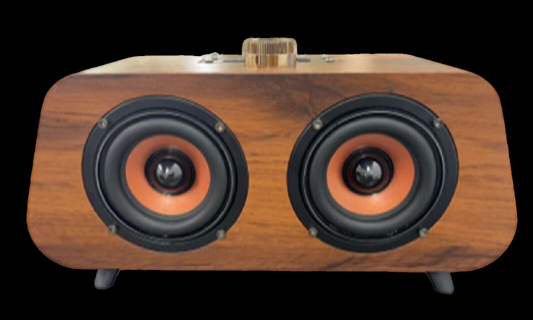 20WデュアルBluetoothスピーカー、3インチドライバー、マルチモード（BT/FM/USB/TF/AUX）、18650バッテリー