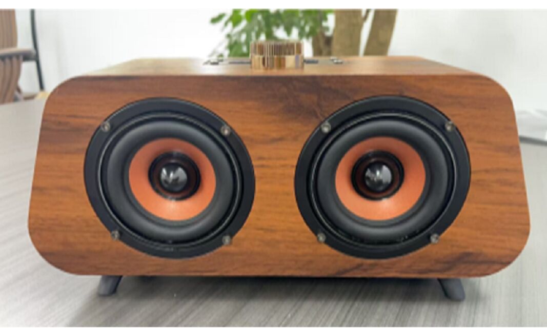 20WデュアルBluetoothスピーカー、3インチドライバー、マルチモード（BT/FM/USB/TF/AUX）、18650バッテリー