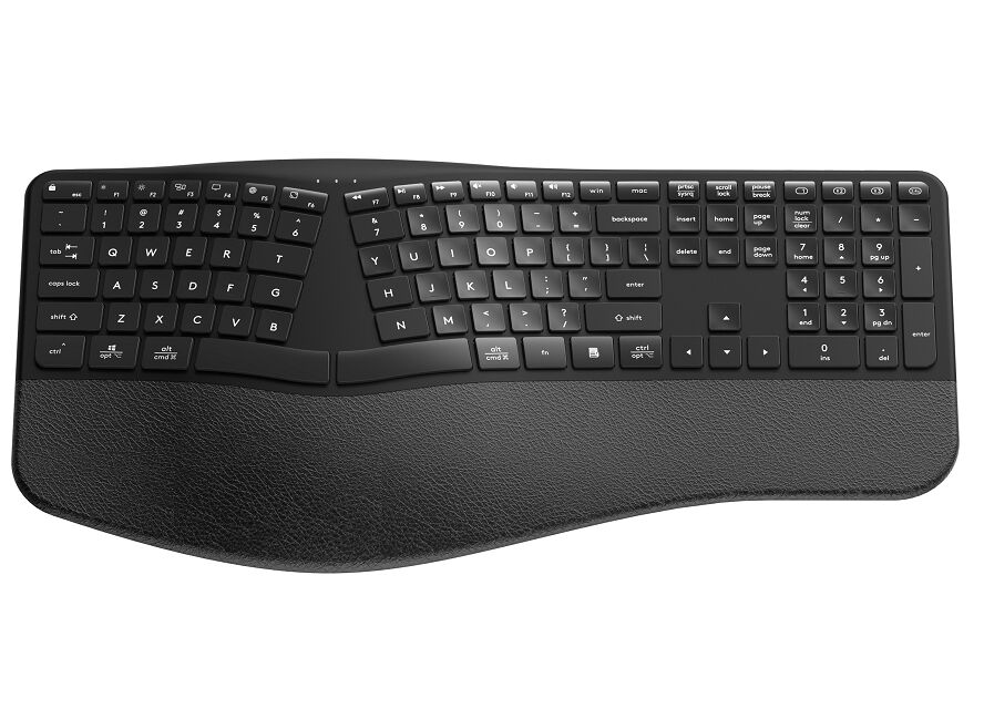 双モード エルゴノミック シザースイッチキーボード 腕のリスト サイレントタイプ