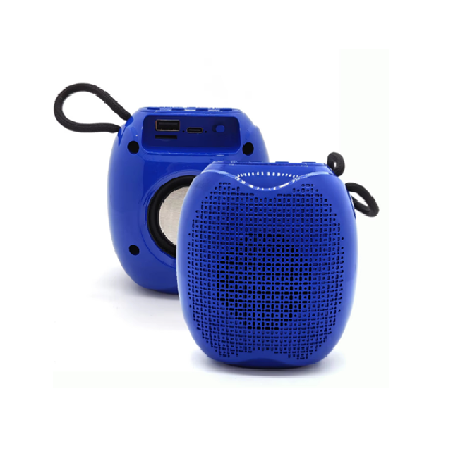 ミニブルートゥース 5.0 スピーカー, Type-C 充電付き 3W ポータブルオーディオ (黒/赤/青)