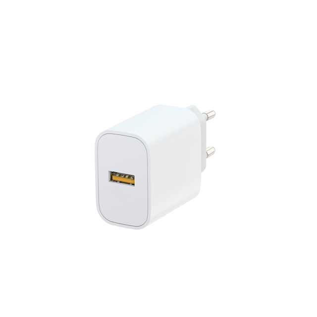 アメリカ 12W 充電器 5V/2.4A 出力 AC100-240V 広電圧 白
