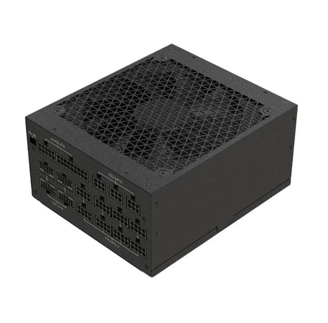 80 PLUSプラチナフルモジュール型 PSU ATX 3.1 PCIe 5.1 日本製コンデンサ 140mm コンパクト 全黒のフラットケーブル