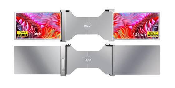 2 x 12インチ FHD IPS スクリーン 1920 X 1080 16 / 9 超軽量デザイン スクリーンあたり1.1kg 25.3mm 厚さ HDR サポート 12 OSD言語